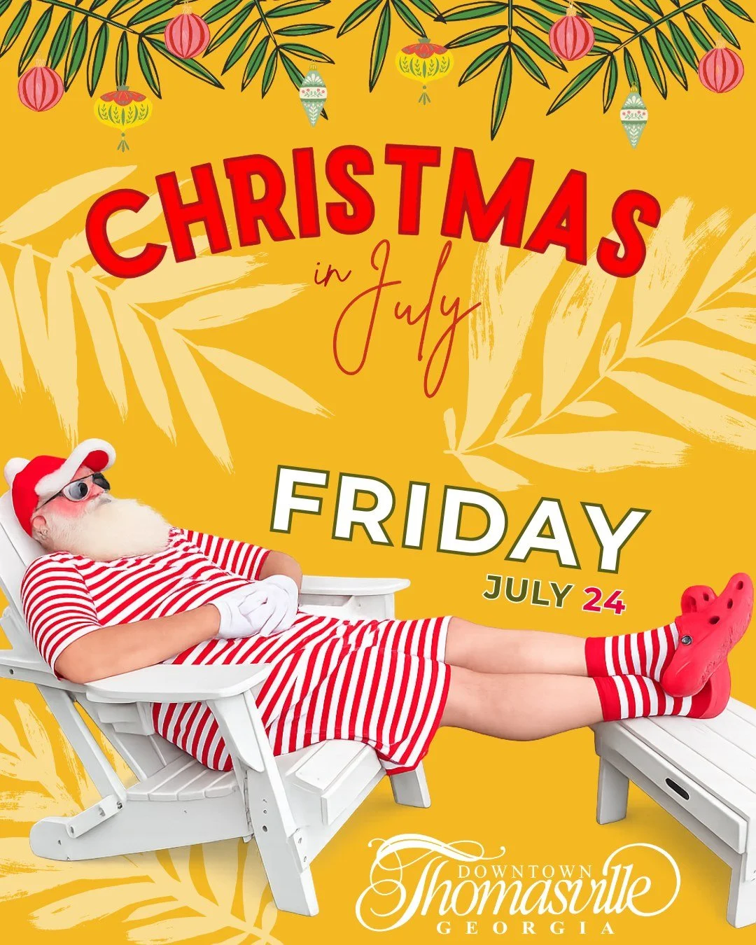 🎅☀️ Summertime Santa is back for Christmas in July!

Be sure to stop by The UnVacant Lot this Friday from 2:00&ndash;4:00 PM for a photo opportunity with Summertime Santa. Bring your camera or phone and snap your own festive summer memories! Afterwa