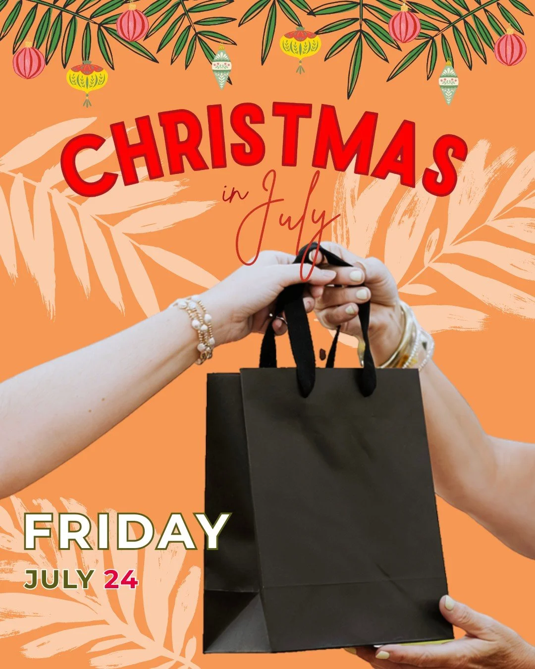 🌴🛍️🍽️ The heart of Christmas in July is shopping and dining local!  Every participating shop and restaurant has something different to discover.

From sales and special promotions to festive treats and unique experiences, Downtown Thomasville merc