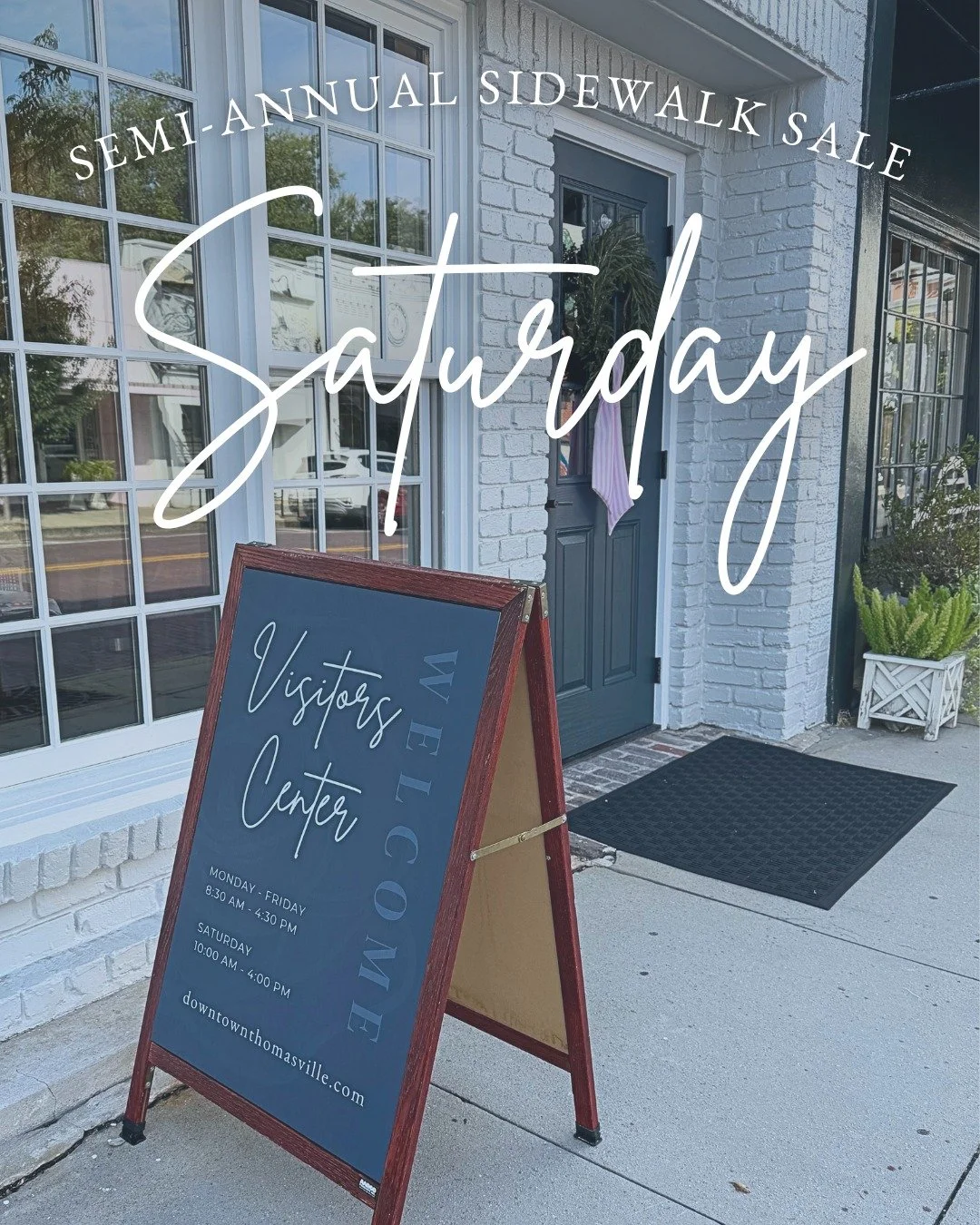 Sidewalk Sale Saturday is almost here! 🛍️☀️

While you&rsquo;re out shopping tomorrow, stop by and see us at the Visitors Center at 122 E. Jackson Street. We&rsquo;ll be here from 10 AM&ndash;4 PM. Come say hello!