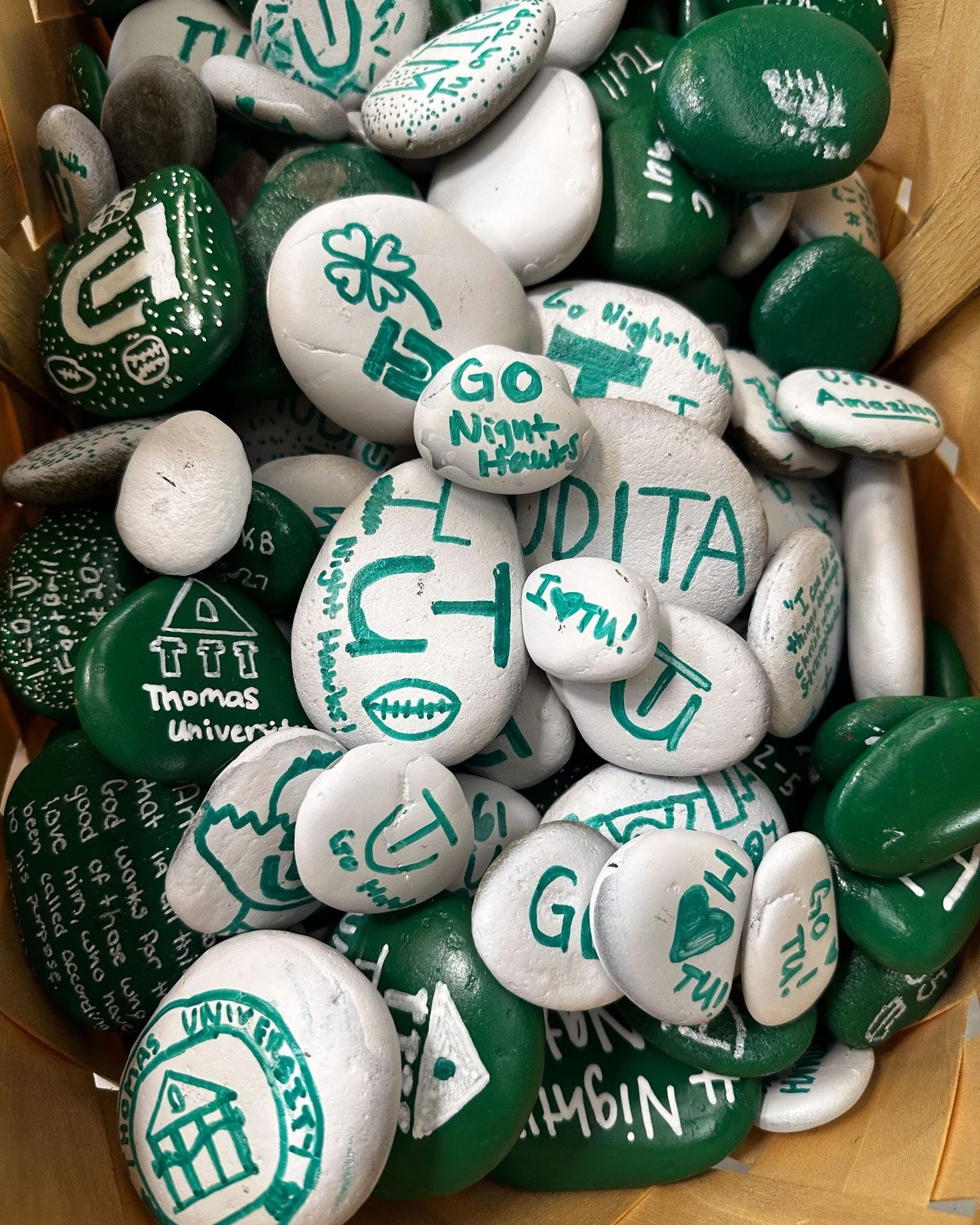 🪨👀 Keep your eyes peeled around Downtown Thomasville!

Thomas University students have painted 200 rocks in celebration of Thomasville&rsquo;s "TU-hundredth," and they&rsquo;re being hidden throughout downtown and our local parks!

Find o