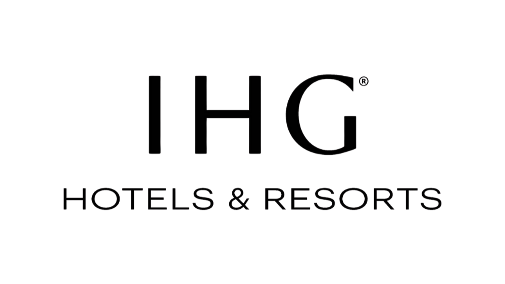 Logo for HG Hotels & Resorts with black text and red accent on 'Hotels'