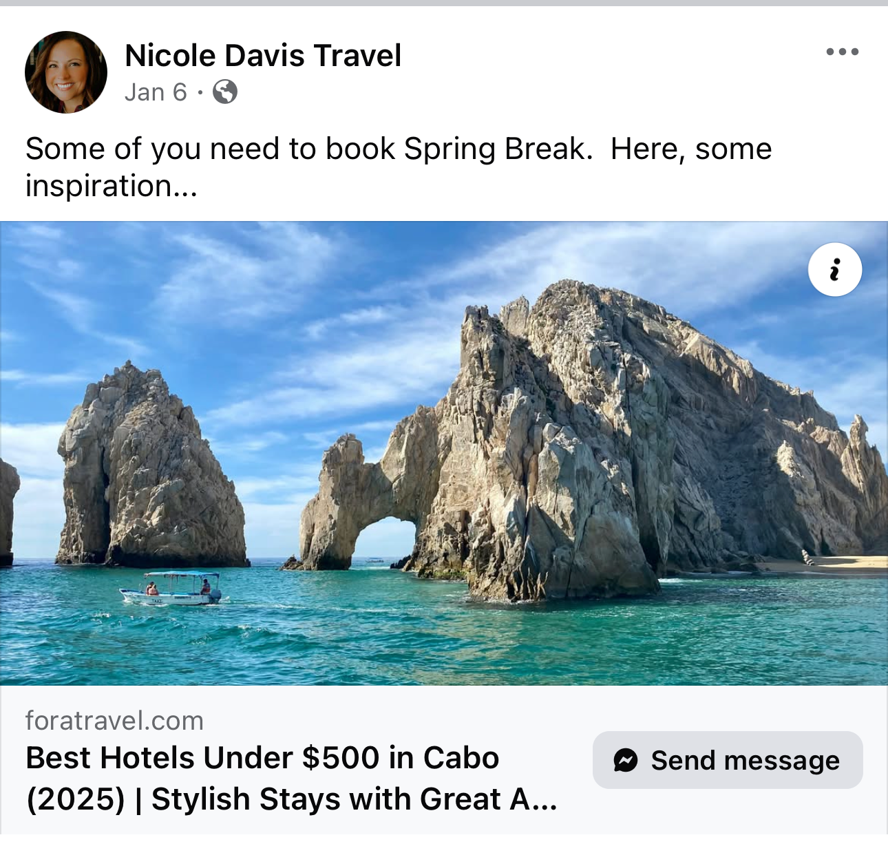 Nicole is ready to plan your Spring Break trip!