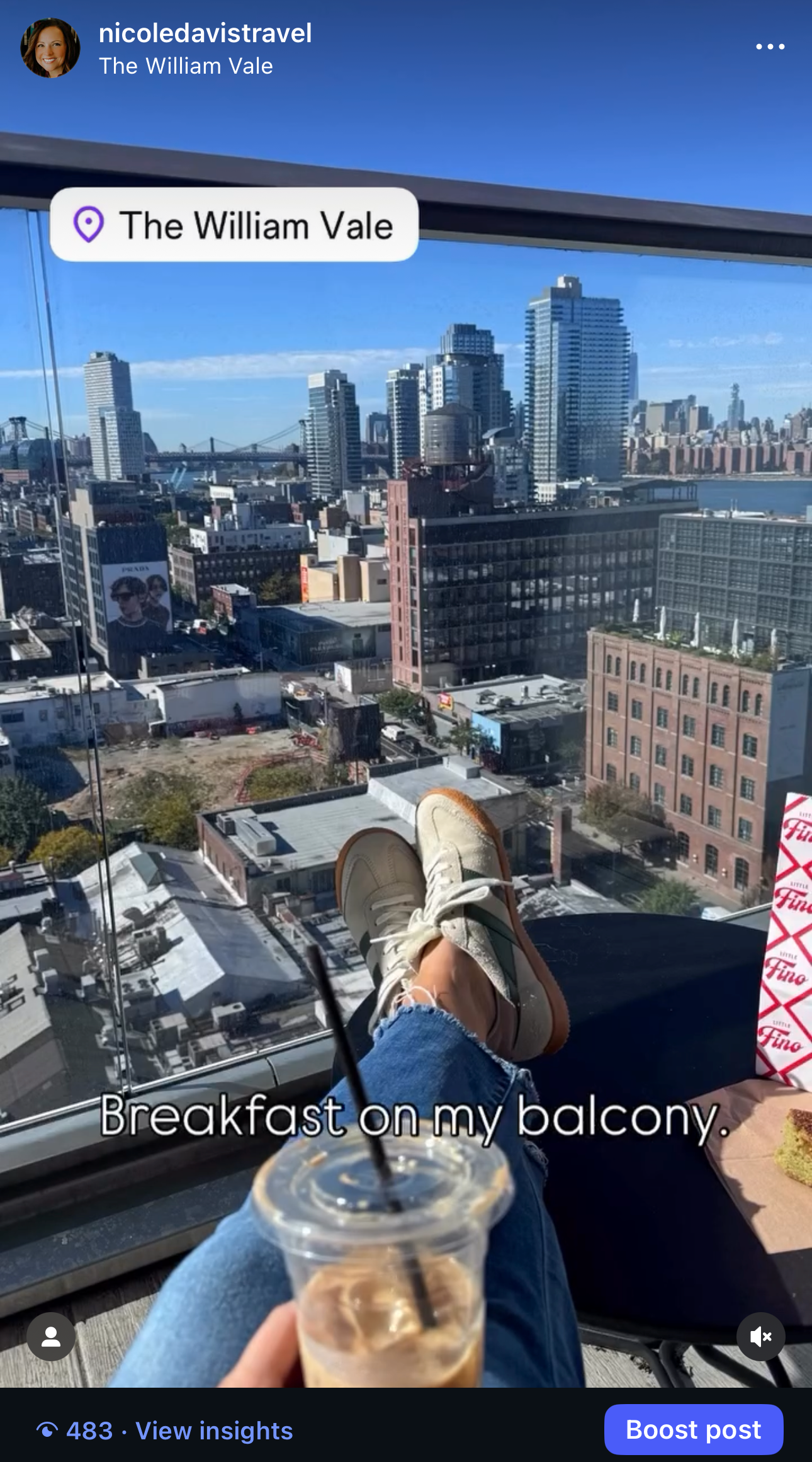 Nicole Davis at the William Vale in Brooklyn, NY.