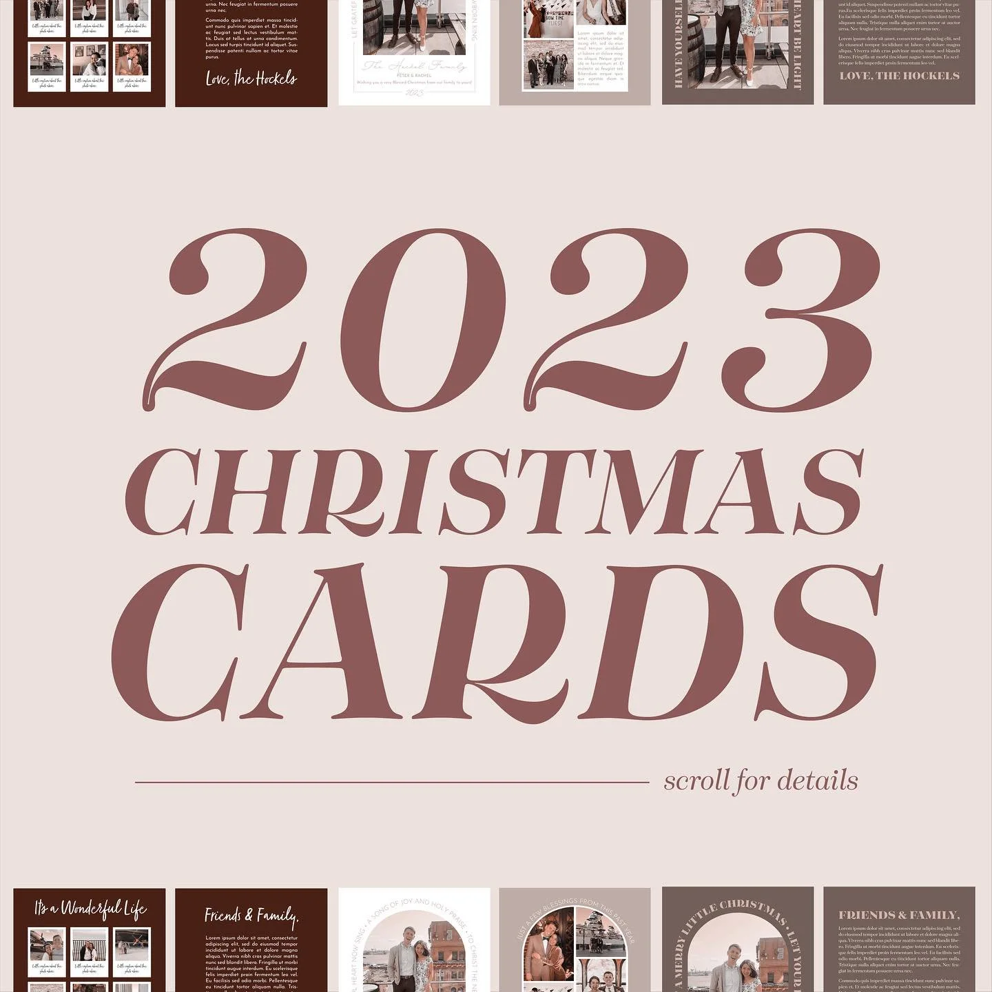 EEEEE I'm offering a Semi-Custom Christmas Card Design service this year!

Here are the details:
🎨 I created 10 unique Christmas Card &amp; Envelope designs that we can put YOUR images, letters/captions, and addresses into
🎨 All you need to do is c