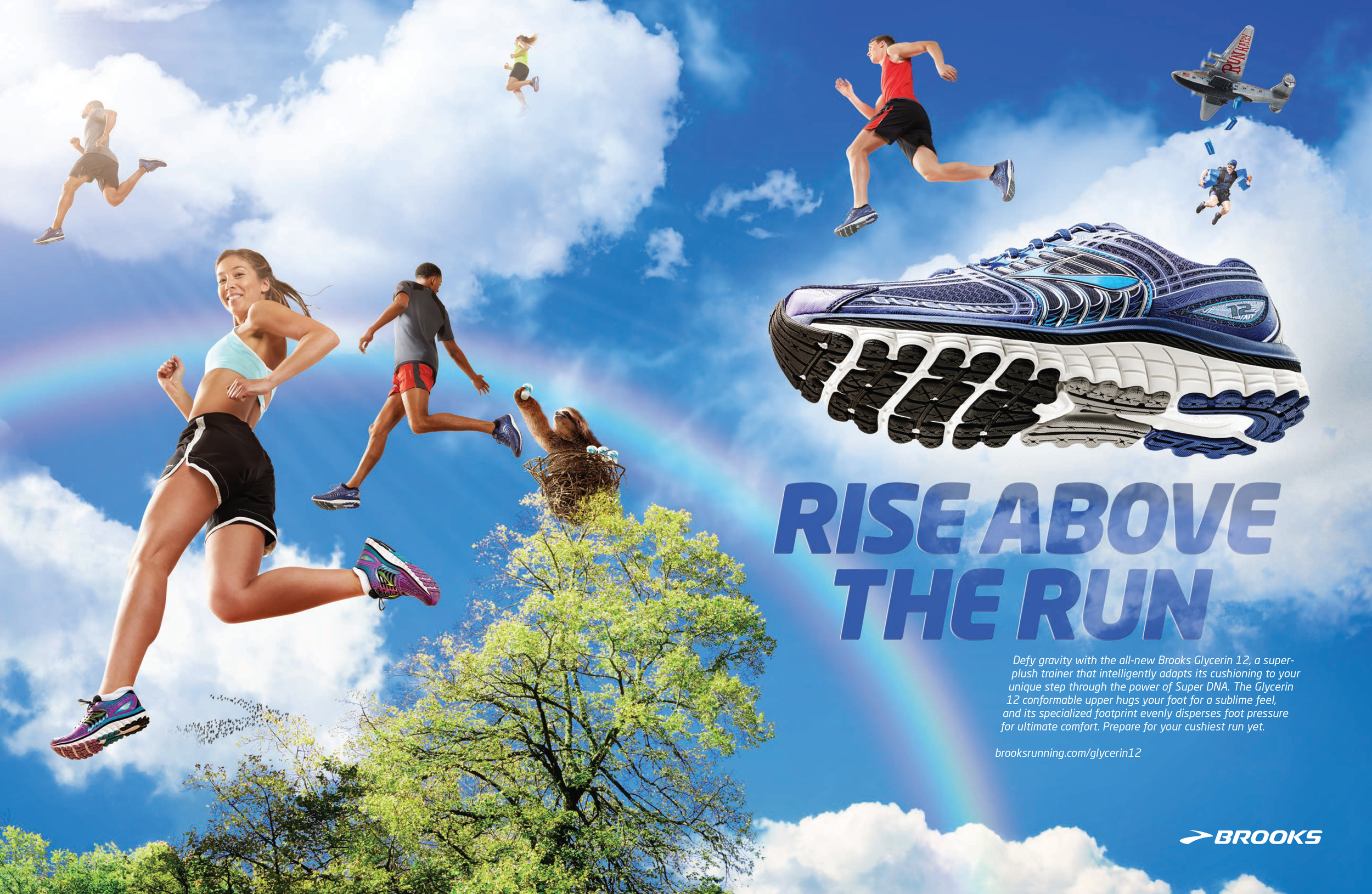 Brooks Running print ad