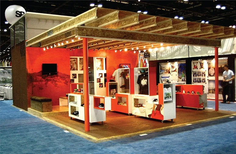 NikeSB trade show booth and custom fixtures