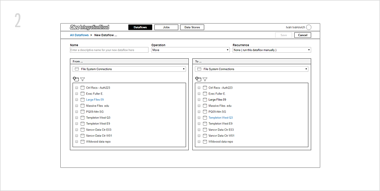 My next step was building this rough proof-of-concept prototype in Axure for key stakeholders to play with.