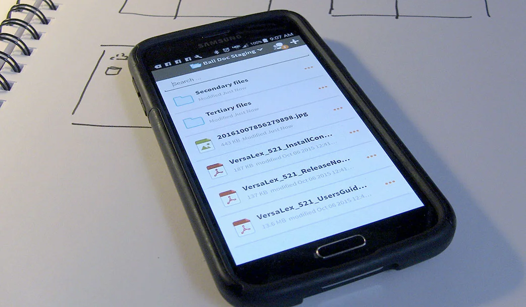 Unify Mobile running on my Samsung Galaxy S5 in 2015, shortly after its release.
