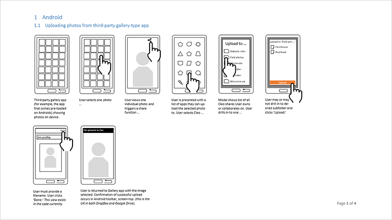 Excerpt from a low-res wireframe I authored.