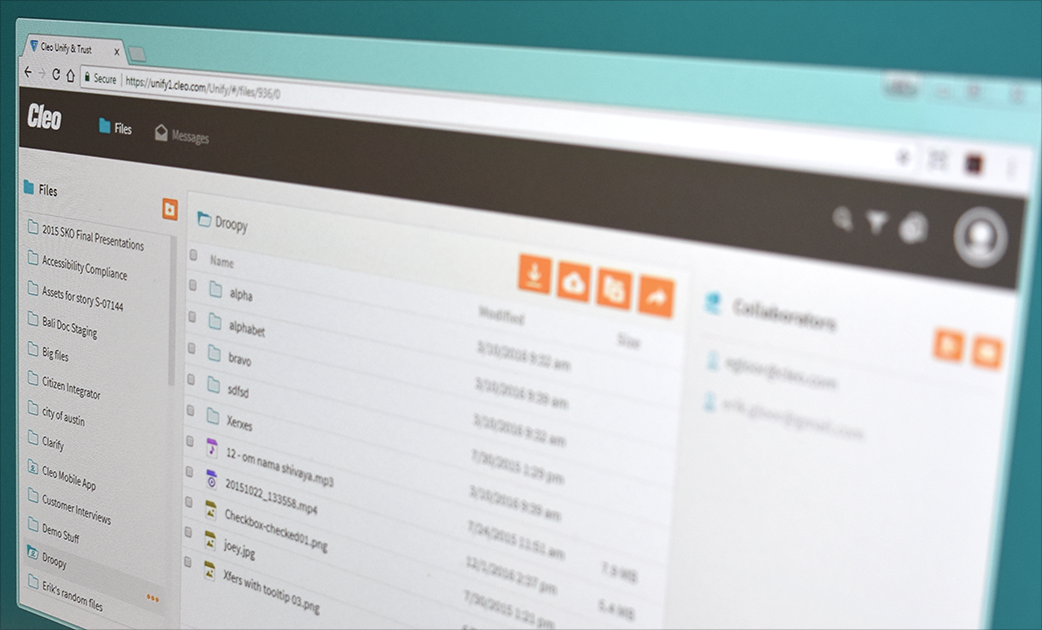 Unify &amp; Trust as it stood when I left Cleo Communications in 2018