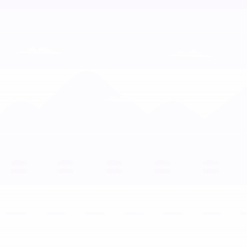 Illustration of a mountain landscape with trees under a cloudy sky.