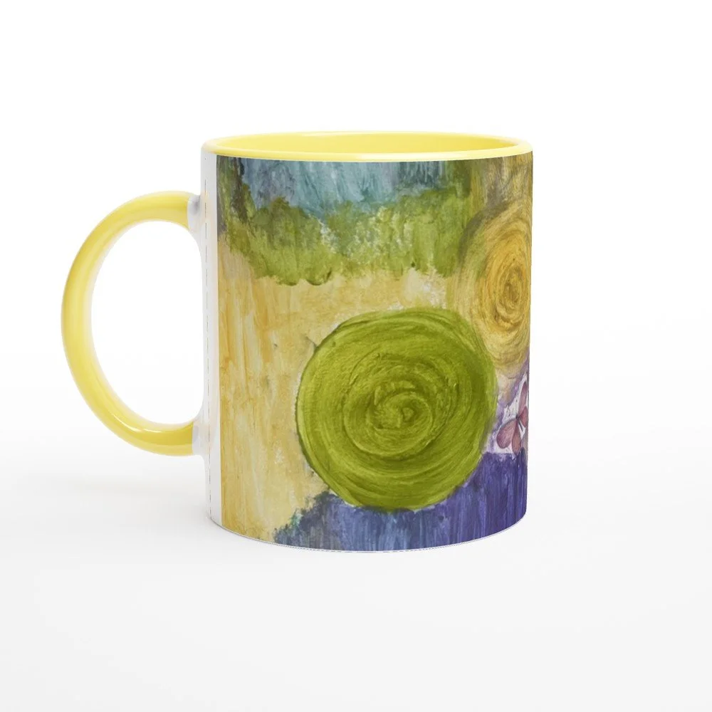 White Ceramic Mug ~ #2 Fairies on earth (Radiance)