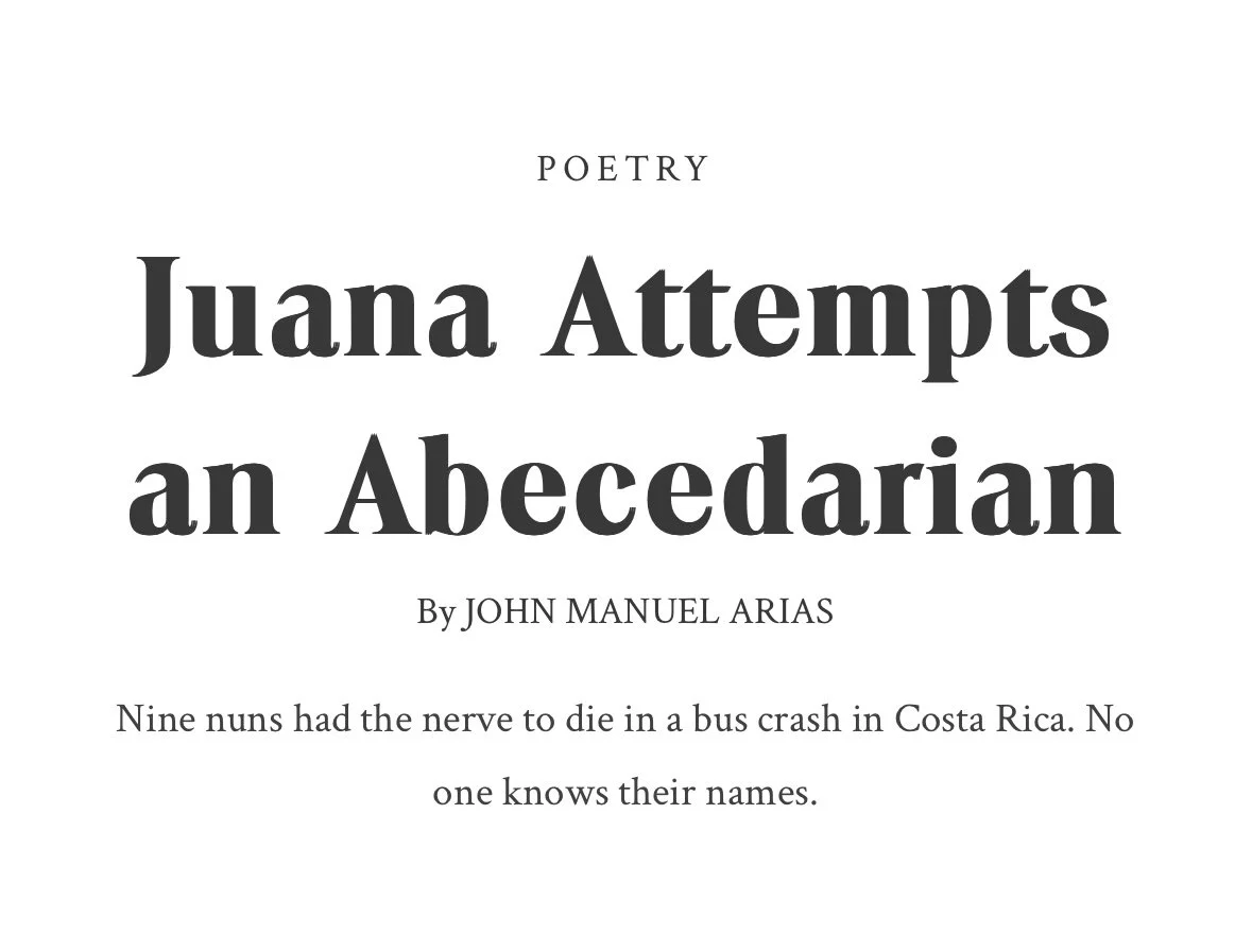 Two Poems for The Offing