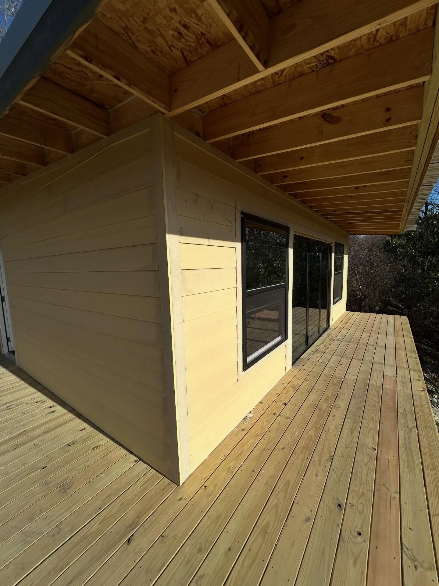 Hardie lap siding going up. Beautiful January day in Belton