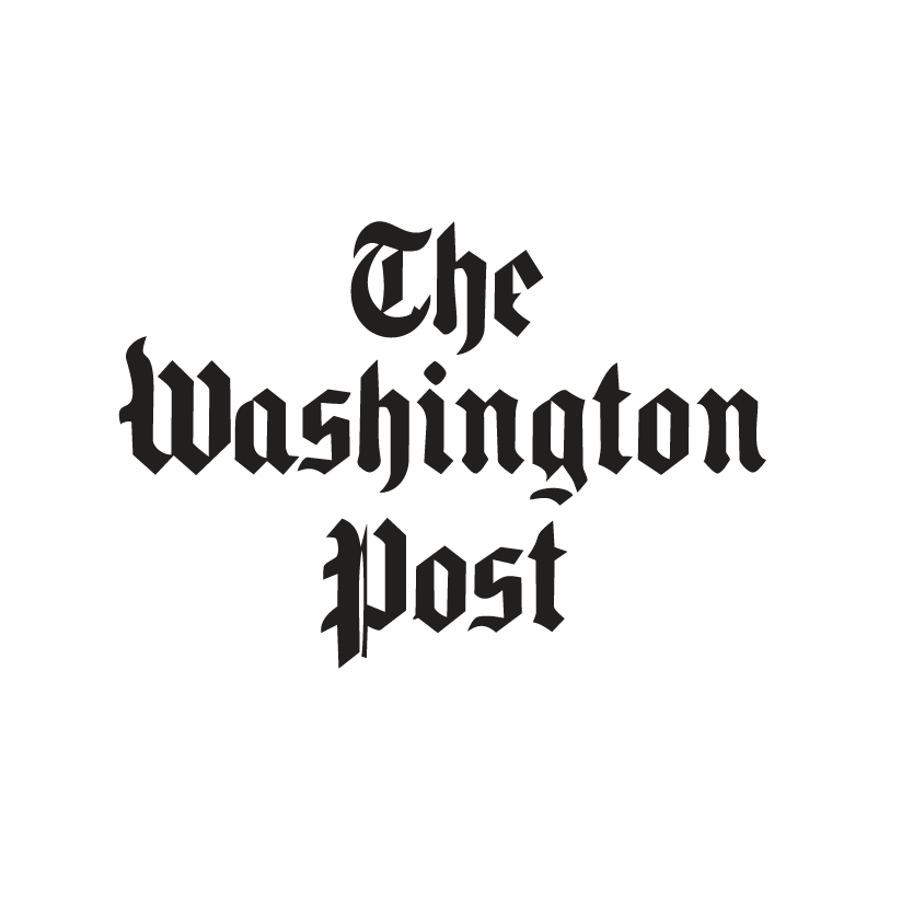 The Washington Post logo in black text on a dark background.