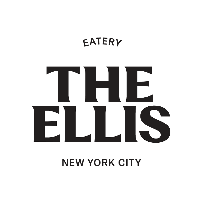 Text logo with the words 'EATERY THE ELLS NEW YORK CITY' in black, with 'EATERY' curved above 'THE ELLS' in large bold letters, and 'NEW YORK CITY' below.
