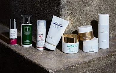 Products you can shop for on shoprescuespa.com from brands like Danucera, Biologqiue Recherche, EltaMD, MBR Medical Beauty Research, Vamont