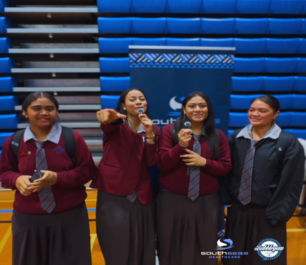 The Bubblegum Team Represents South Seas at McAuley High School Health Expo