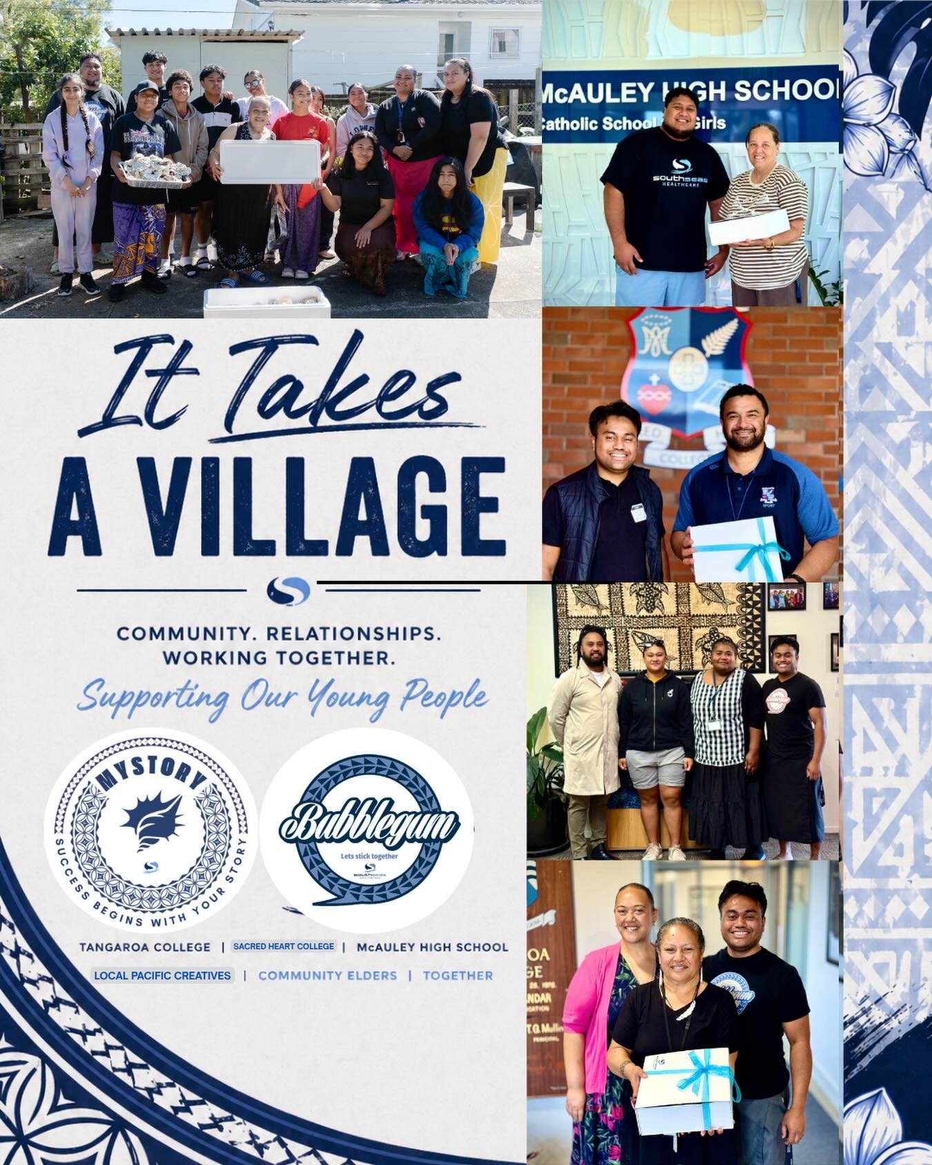 It takes a village 🫱🏽&zwj;🫲🏾
Grateful to stand alongside Tangaroa College, Sacred Heart College, McAuley High School, our local pacific creatives, and community elders. All showing up for our young people.

This is what it looks like when we move