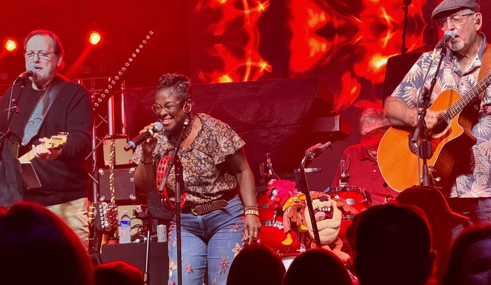 The Coteau Grove Band Sharona Thomas brings audiences to their feet when she sings.