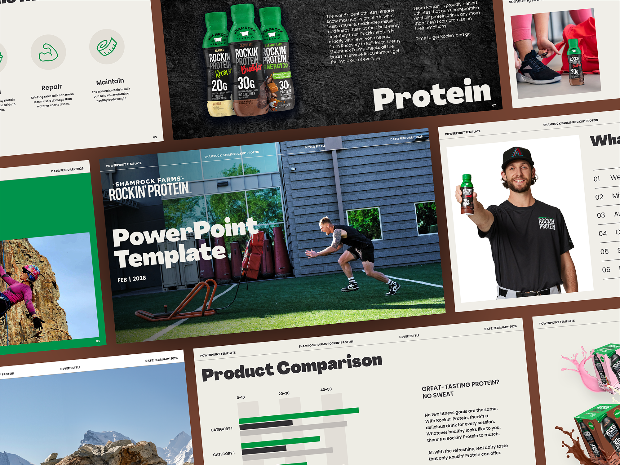 Rockin' Protein PowerPoint Template