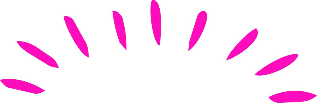 Pink petals arranged in a semi-circle on a black background.