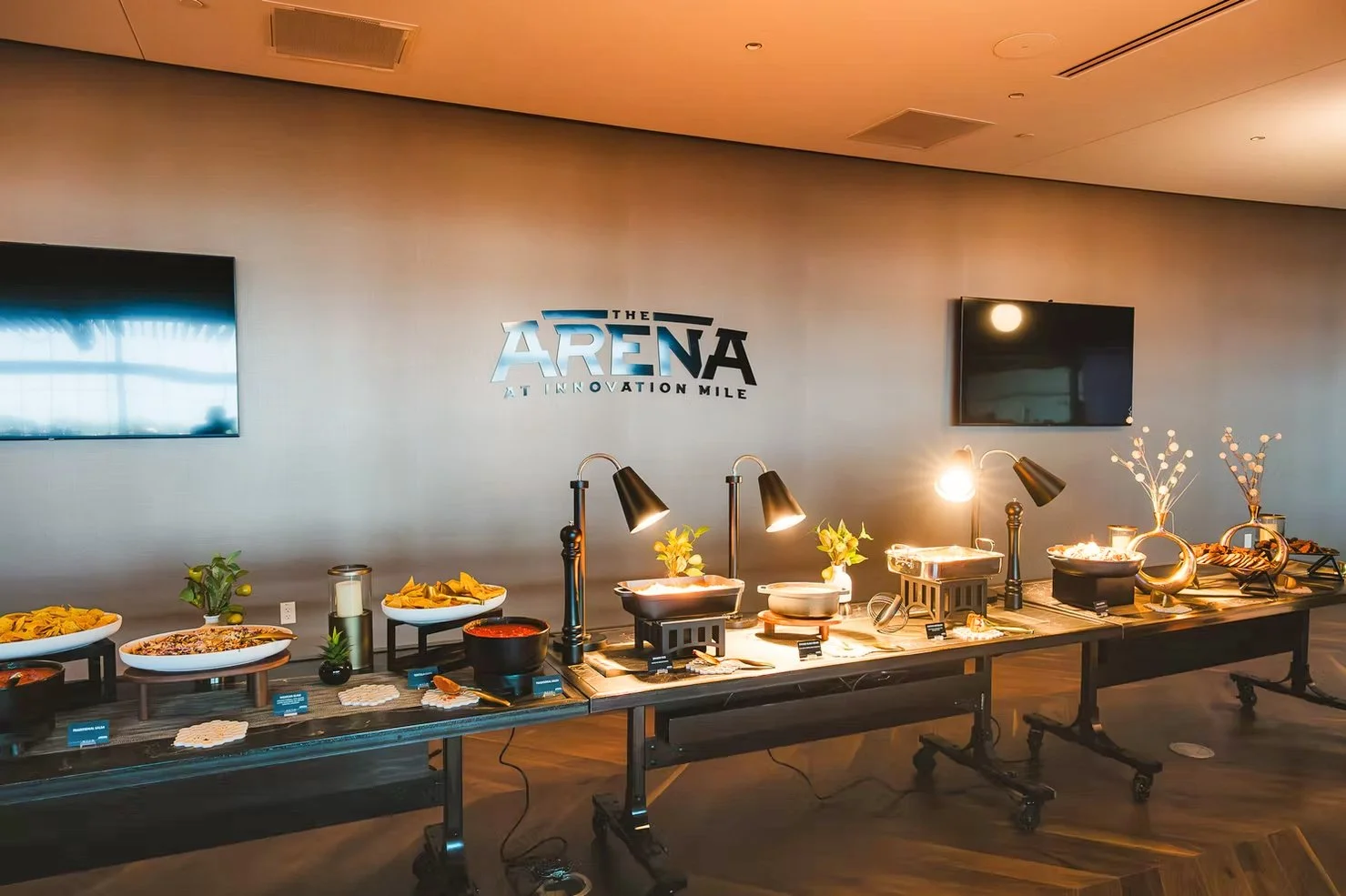 The Arena at Innovation Mile Buffet Spread