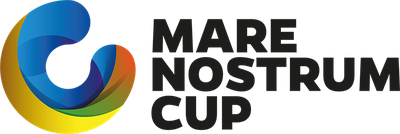 Mare Nostrum Cup logo with a colorful circular wave design and the event name in black text.