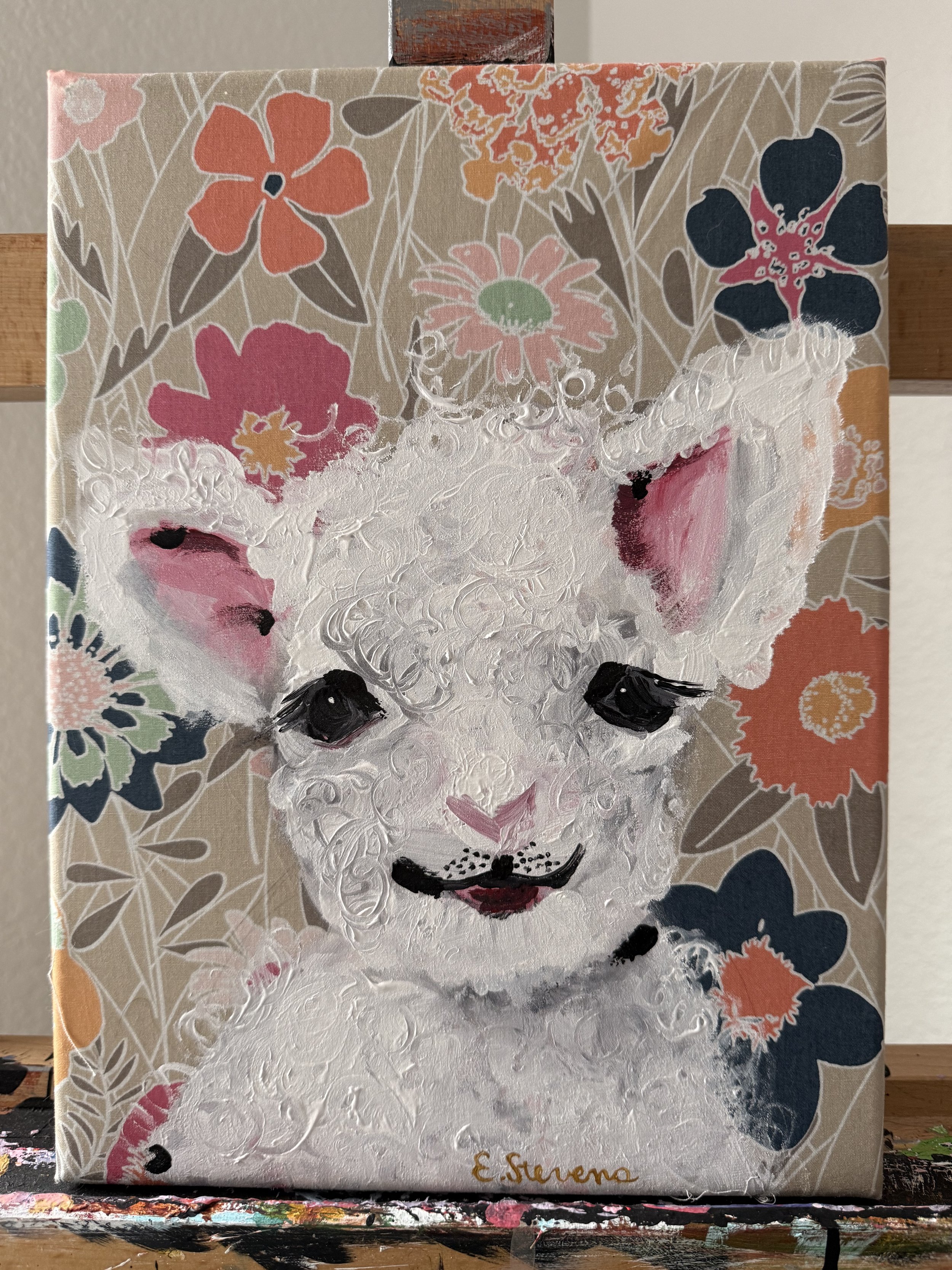 Baa Baa Baby
Acrylic
9x12