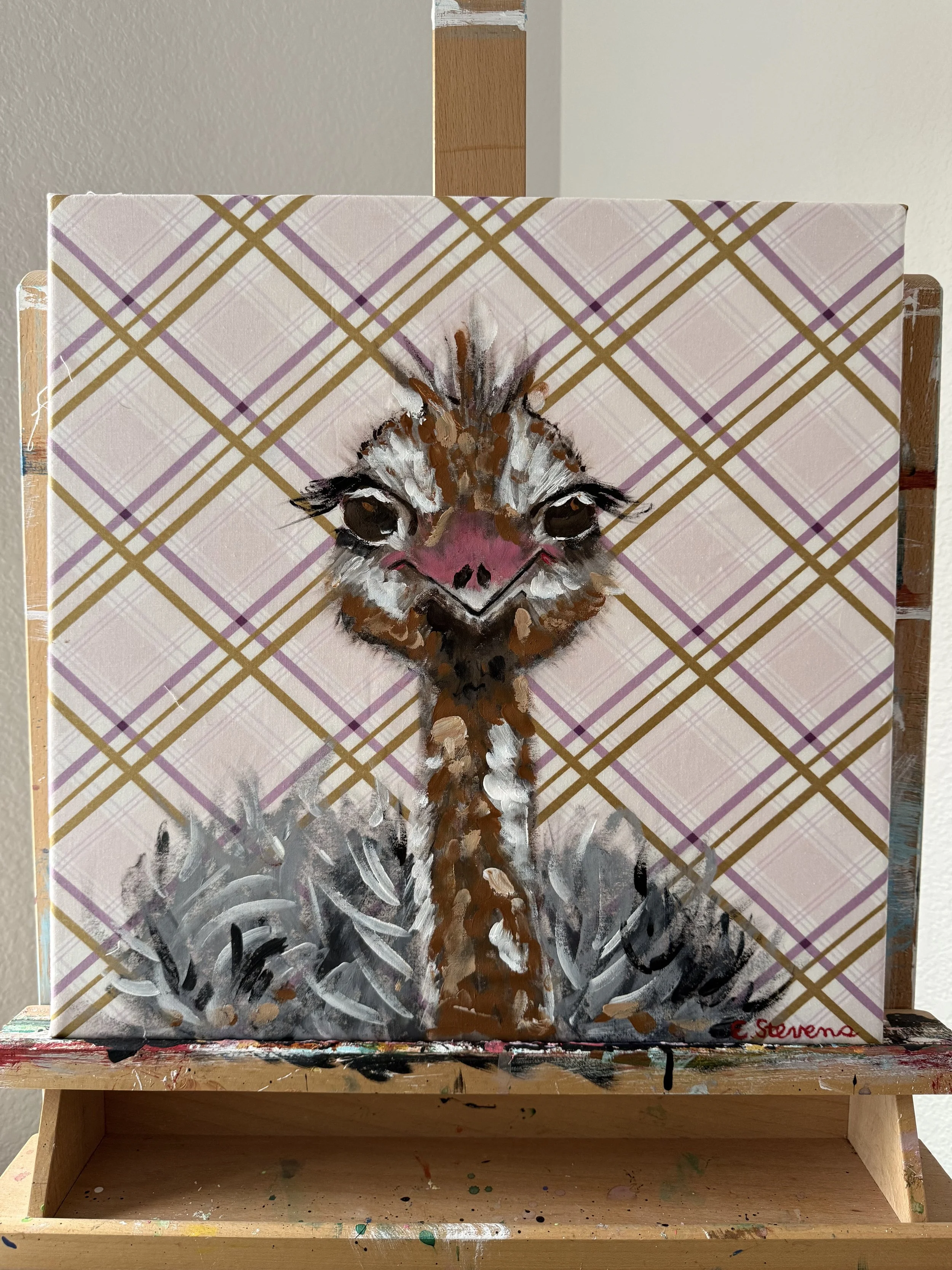Ready For My Closeup 
Acrylic
16x16