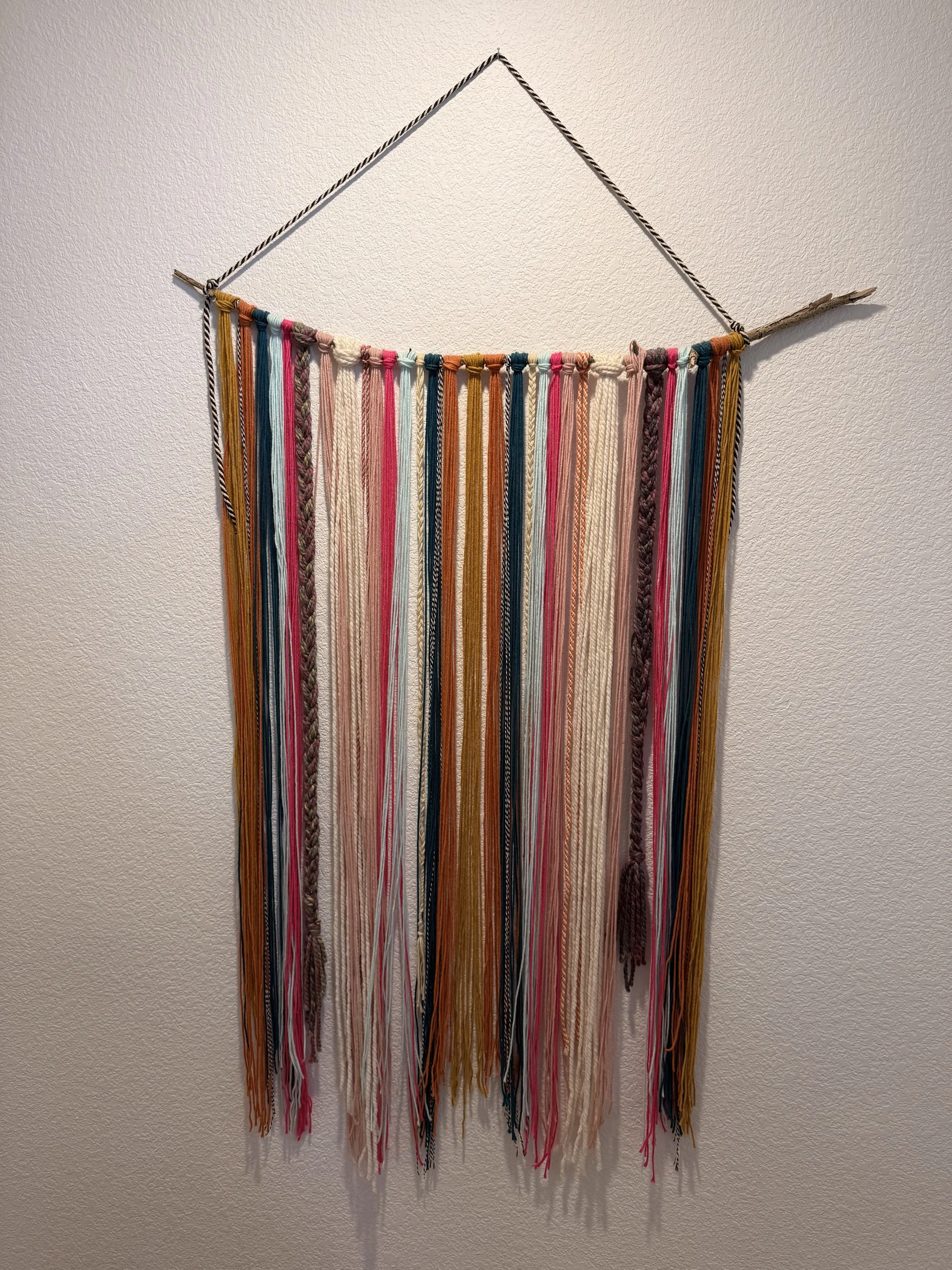 Wall Hanging
Yarn and String
29x59