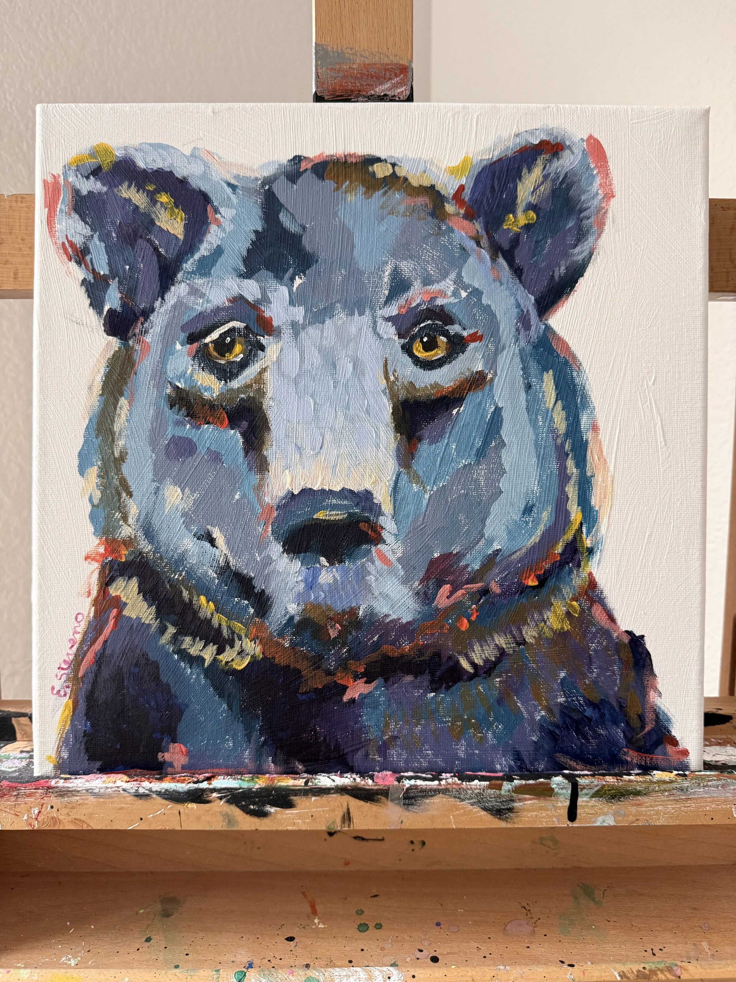 Bear Necessity 
Acrylic
12x12