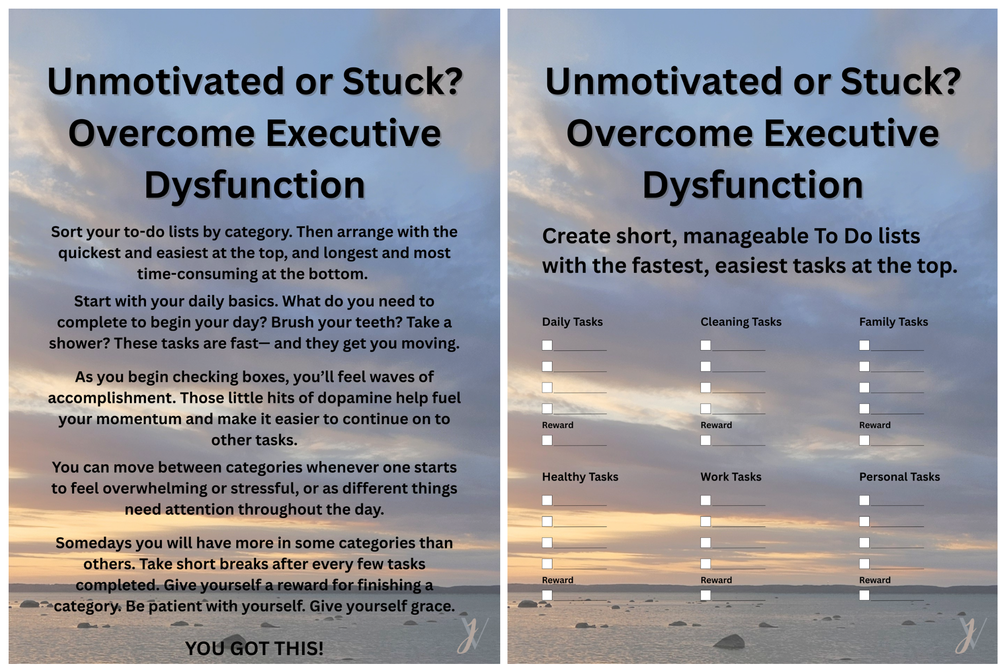 Task Paralysis & Executive Dysfunction Planner | Free Download