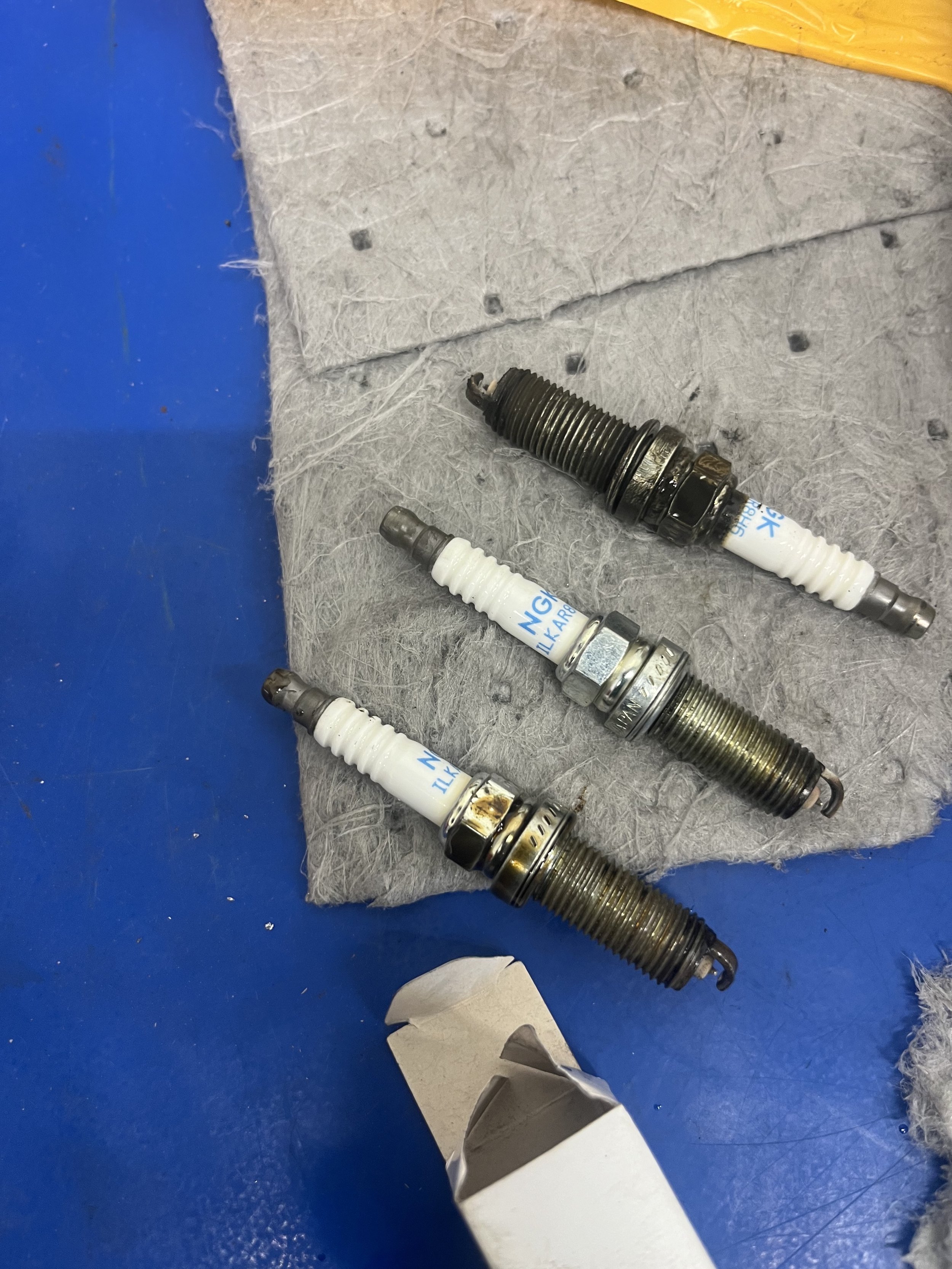 Spark plugs starting at