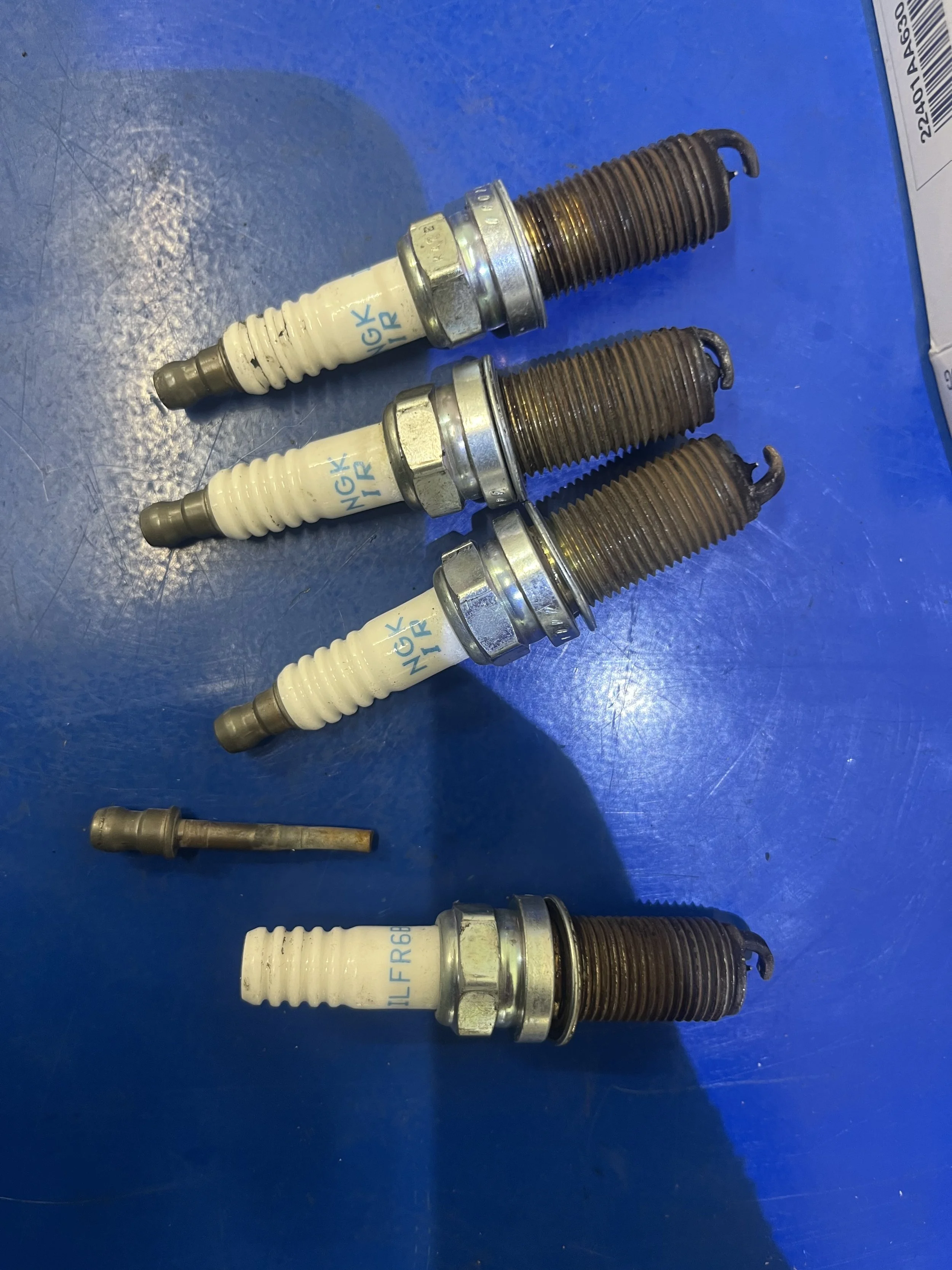 Spark plugs starting at
