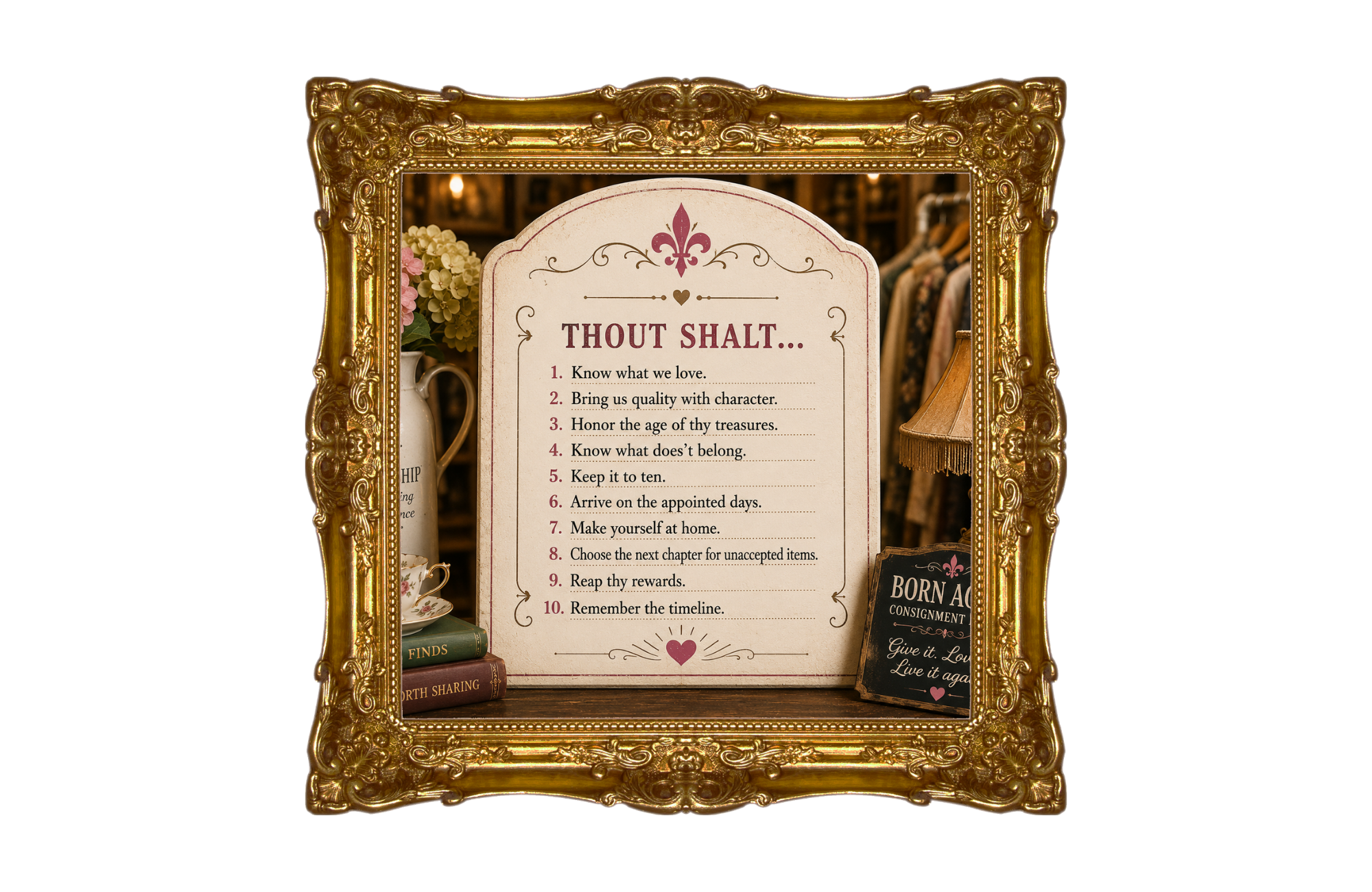 the Ten Commandments of consigning