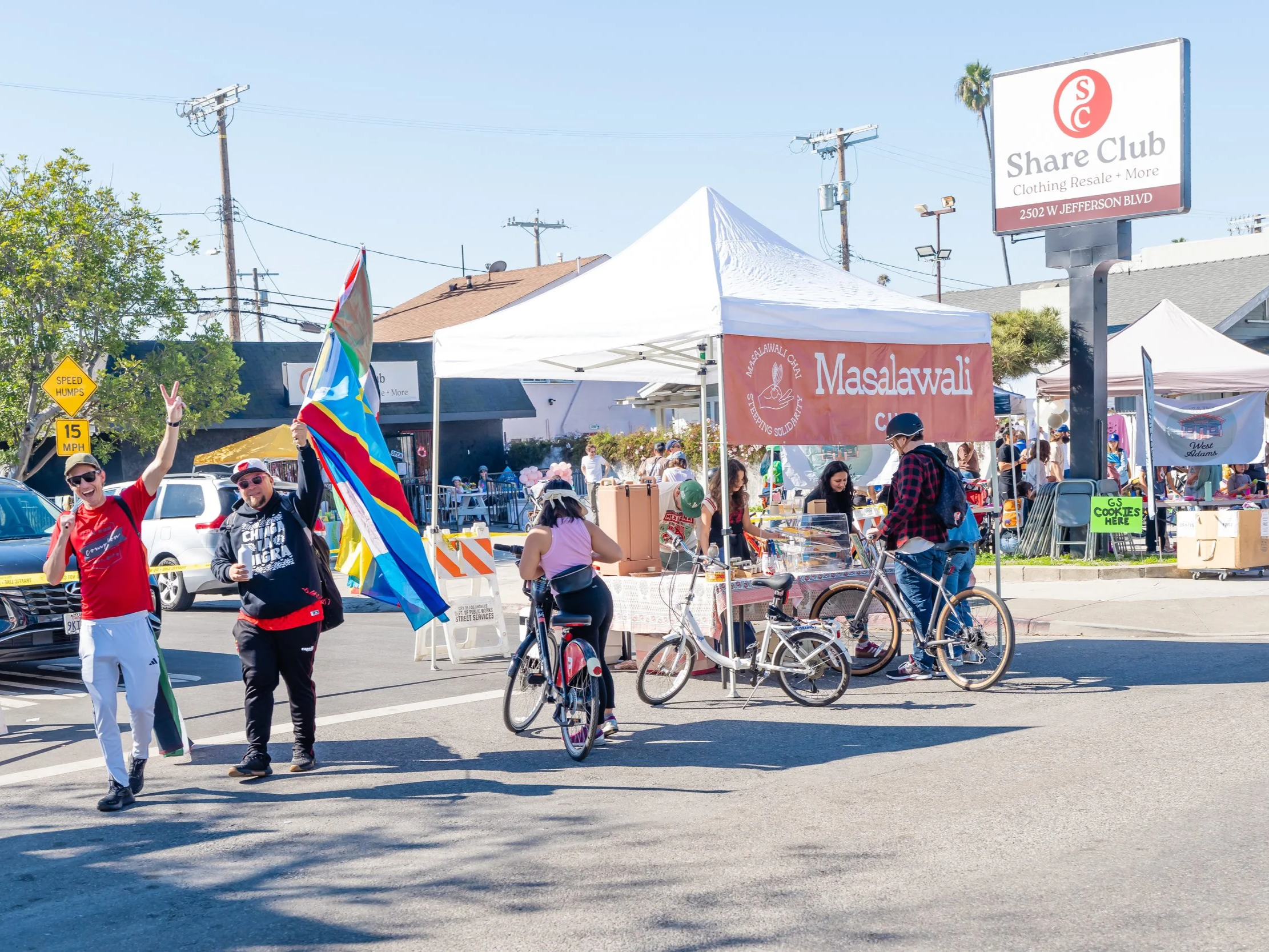 Share Club parking lot event with Masalawali Chai and other community businesses