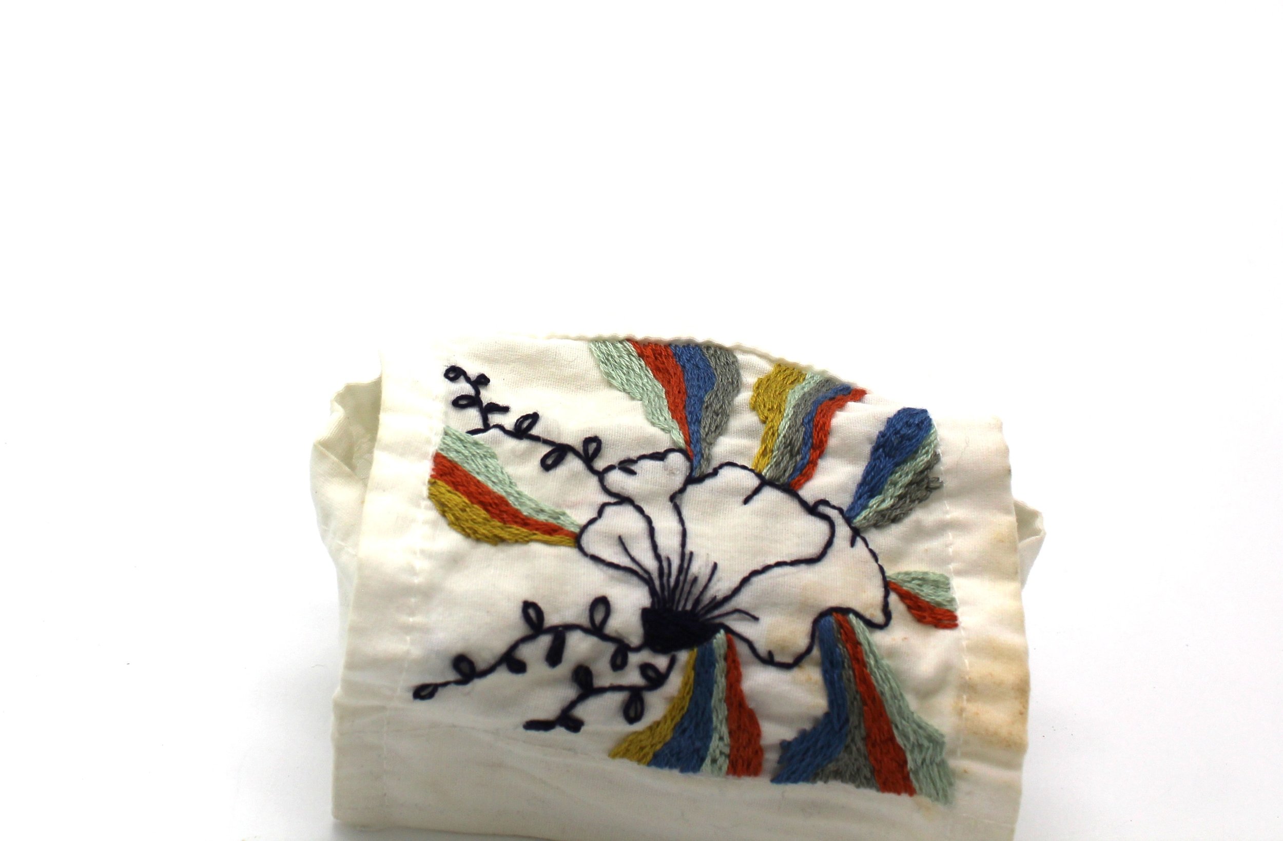 Repurposed Trash, embroidery