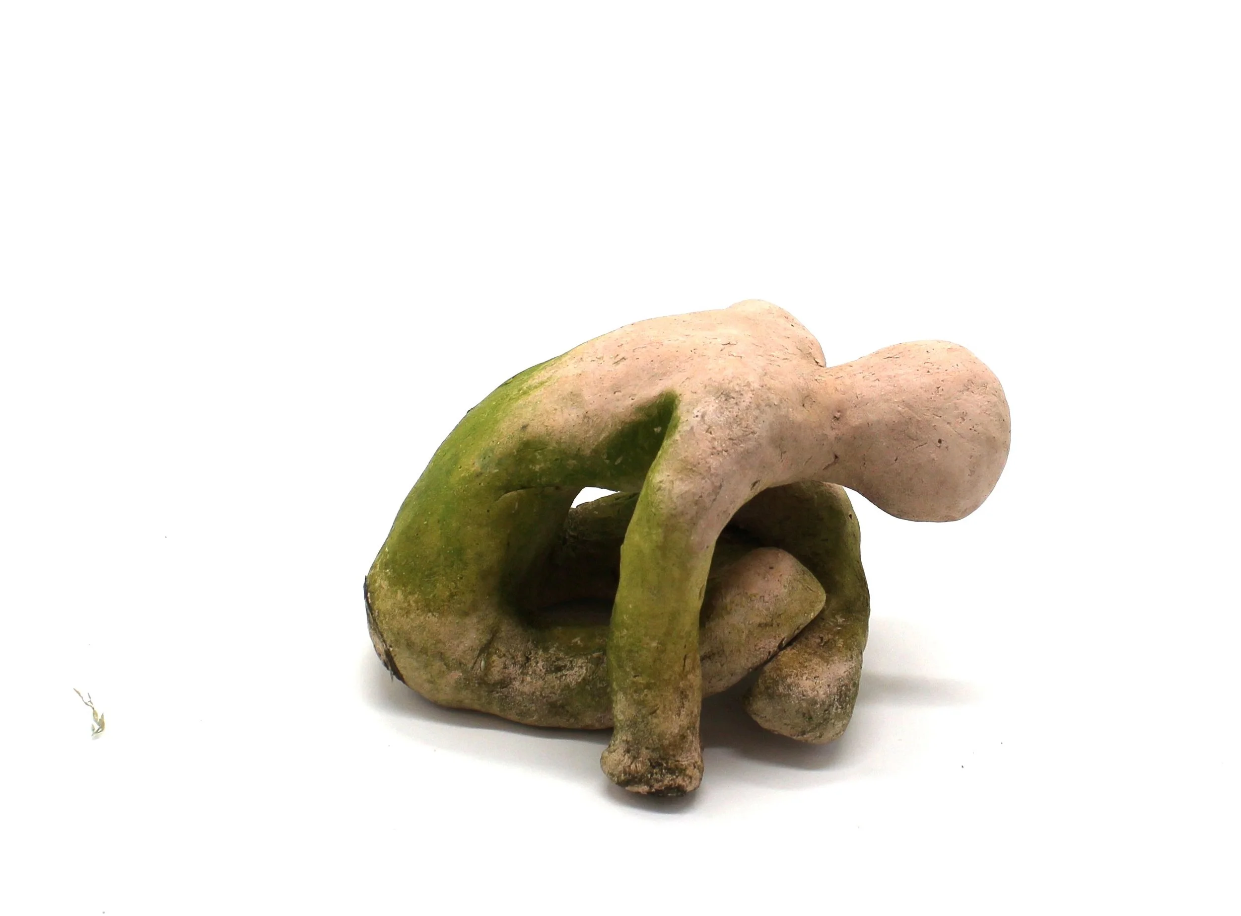 Bearin' Earth c.2 Ceramic and moss 2.5"x4"