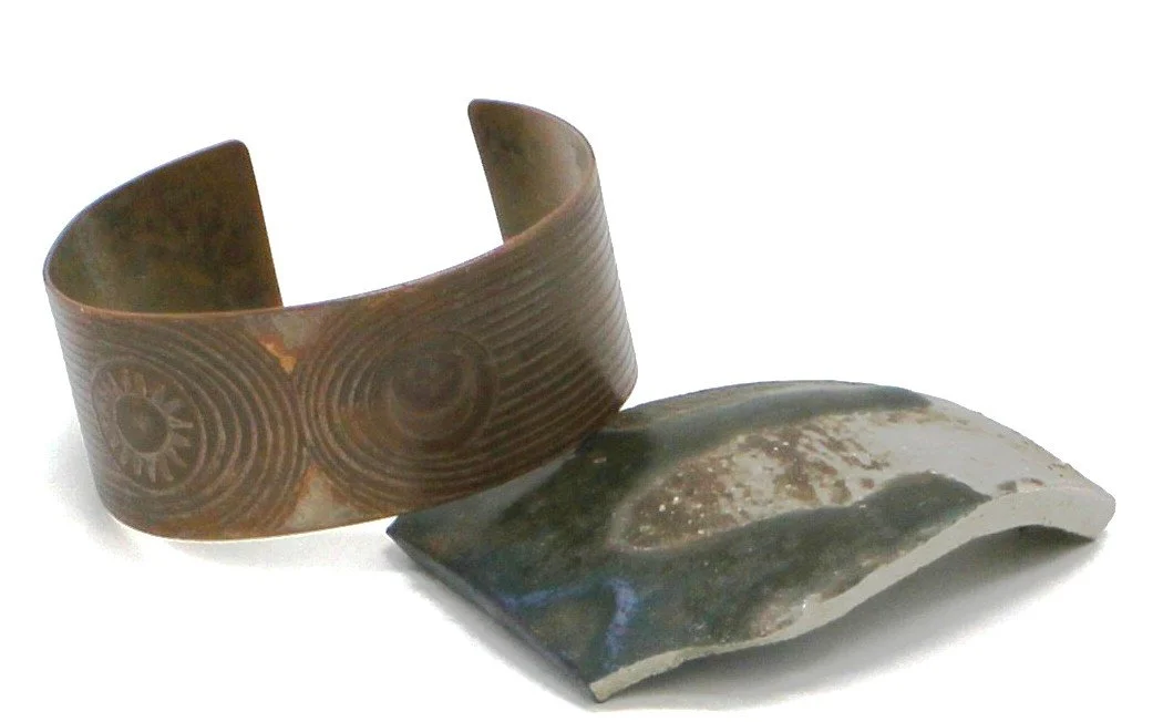 Copper Etched Braclet