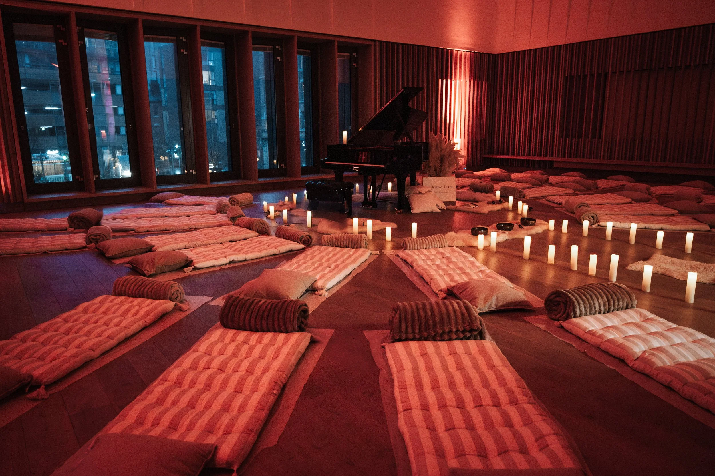 © 2026 LOWRI BURKINSHAW | Lie Down and Listen 'Pathway to Love' Event at Hallé St Peter's Manchester 