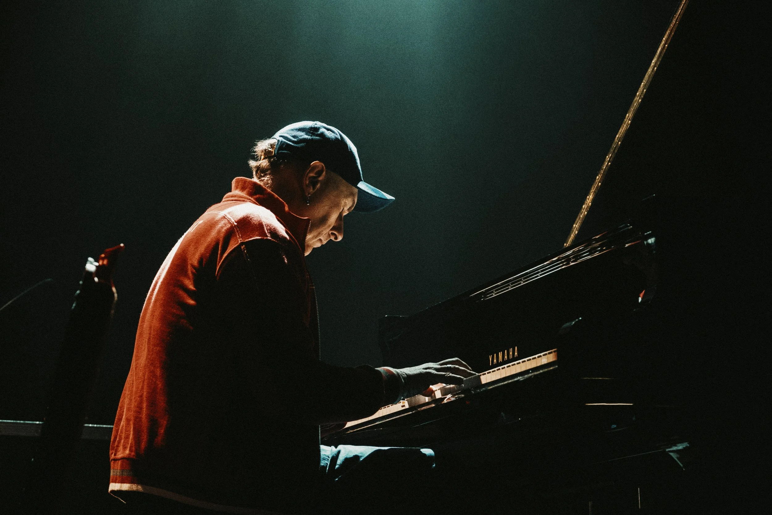 Yann Tiersen playing the piano at Albert Hall Manchester 