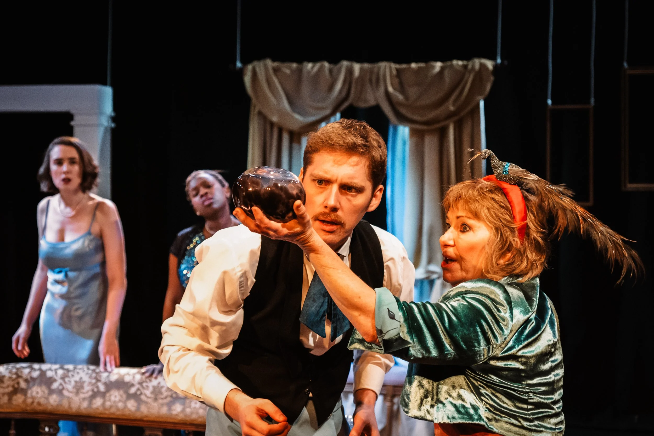 © 2026 LOWRI BURKINSHAW | Her Productions interpretation of Noel Coward's classic, Blithe Spirit, at Hope Mill Theatre | Production Photos