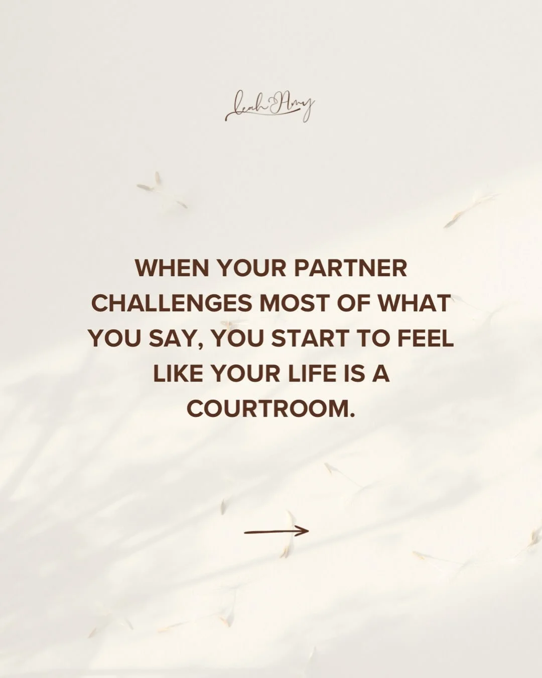 This isn&rsquo;t a courtroom. In my room, you meet each other again. 

The relationship advice industry has spent decades teaching couples how to survive conflict in their heads, through spoken word. 

There&rsquo;s a huge piece missing in this puzzl