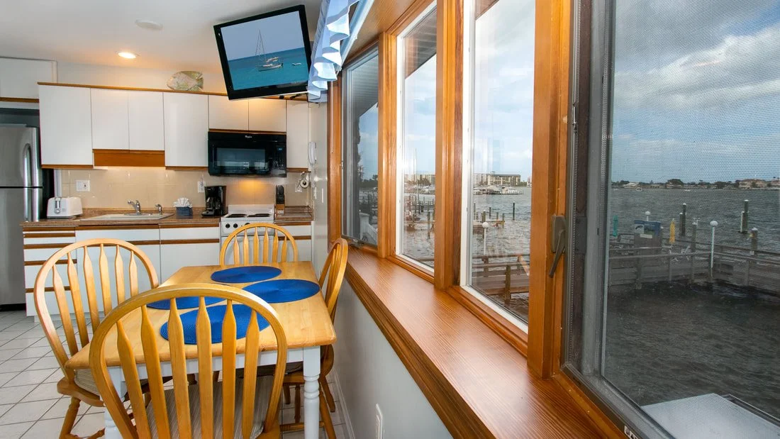 Kitchen and Dining Area with Water Views