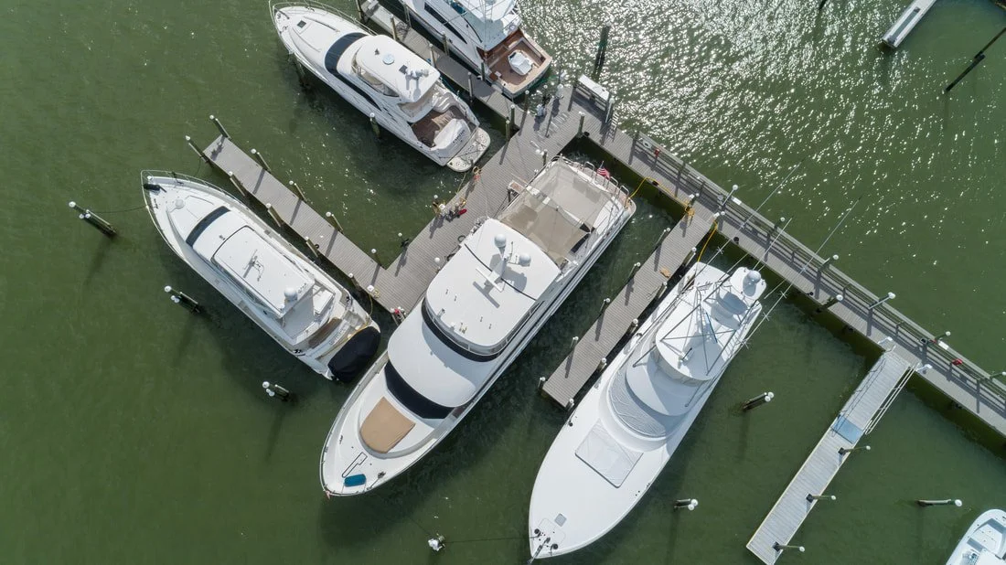 Boats Parked in Slips
