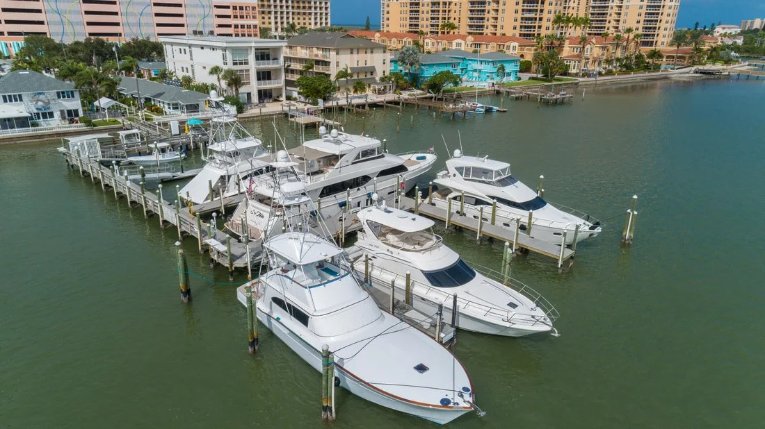 Boats Parked in Slips