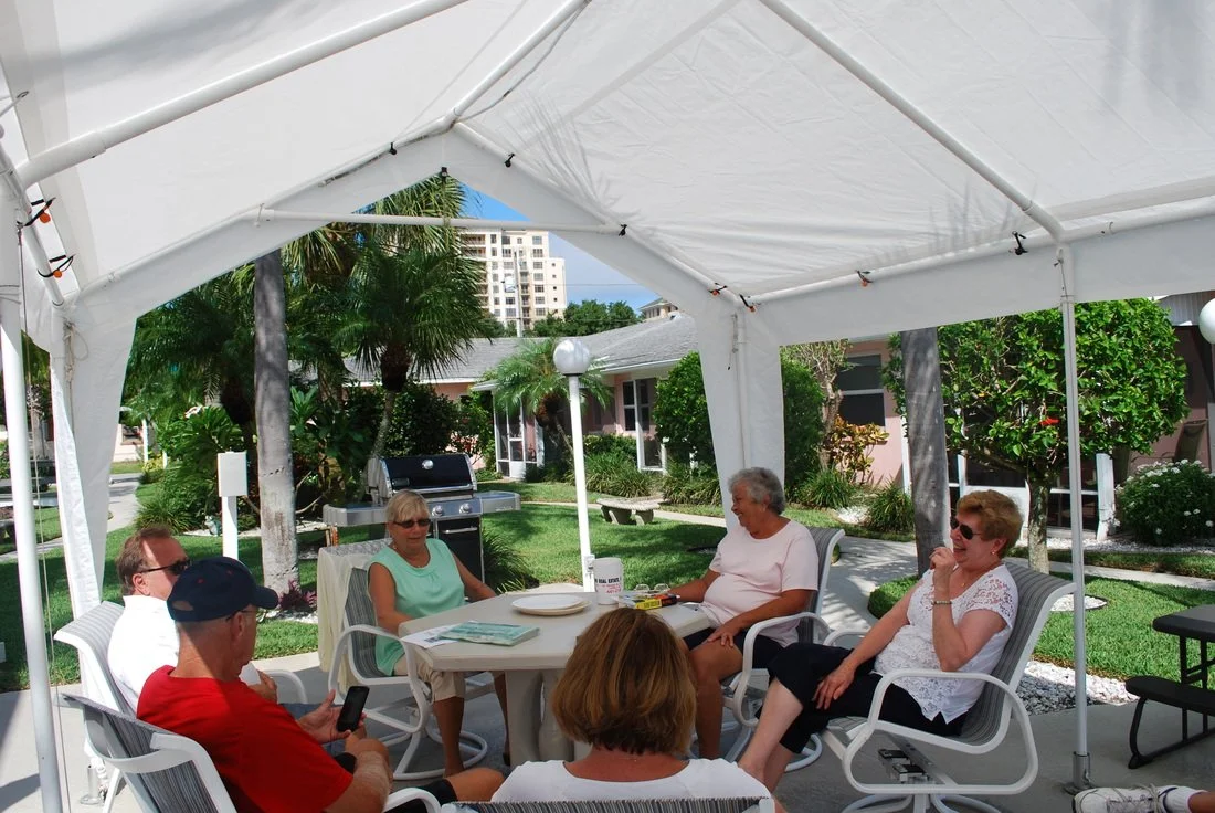 Guests Relaxing on the Patio
