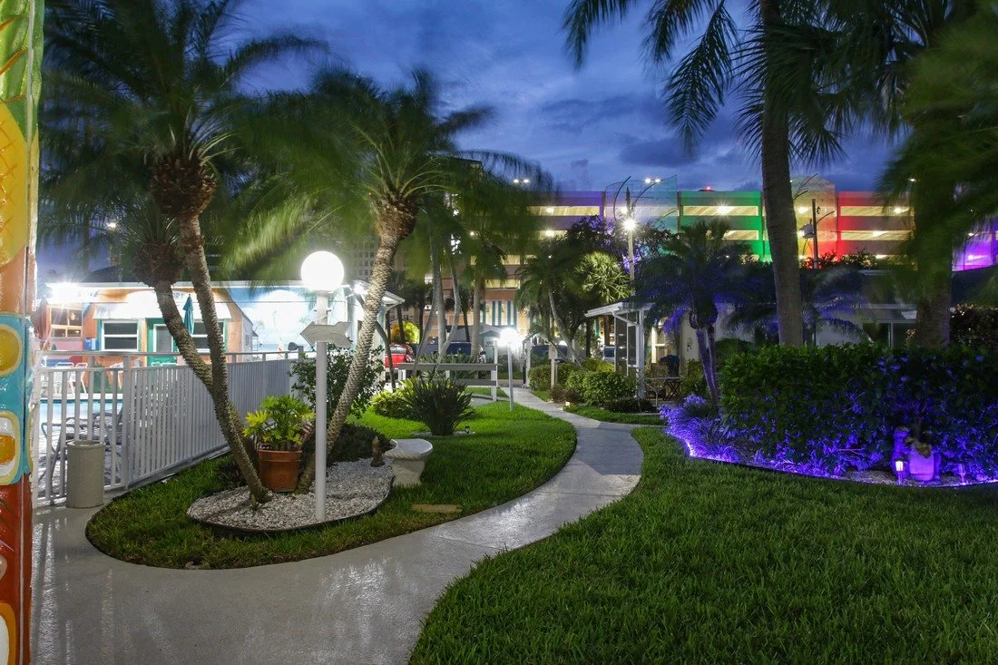 Tropical Grounds at Night