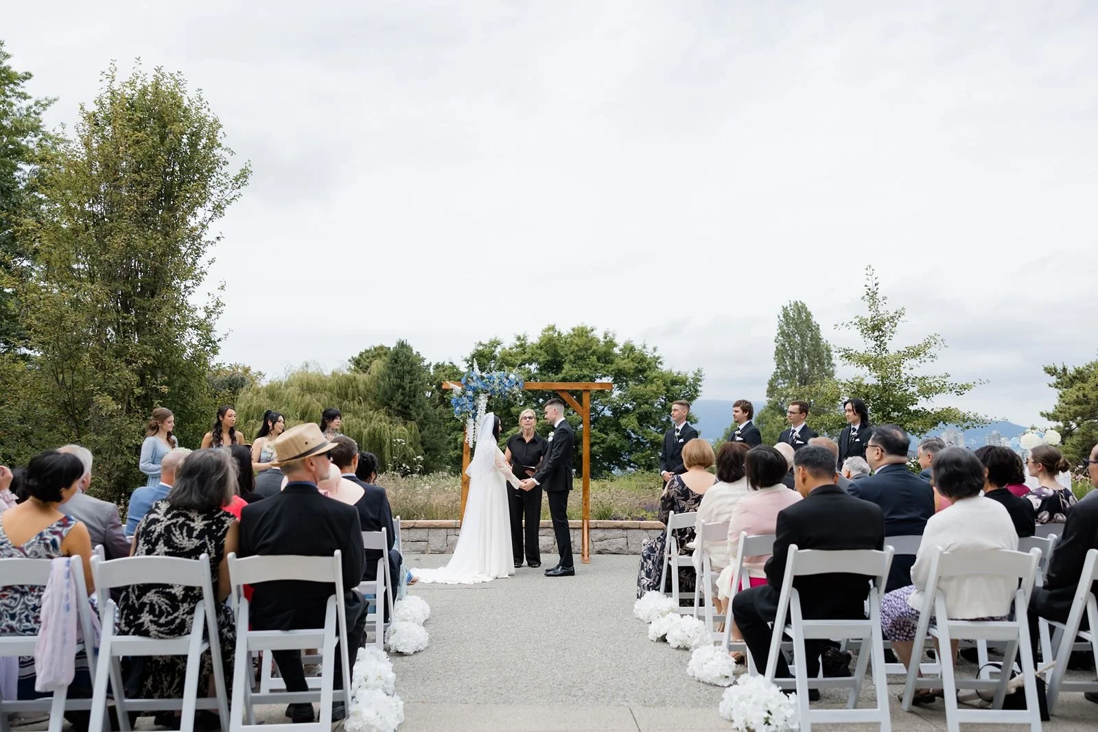  Modern Museum of Vancouver wedding with an intimate ceremony setting 